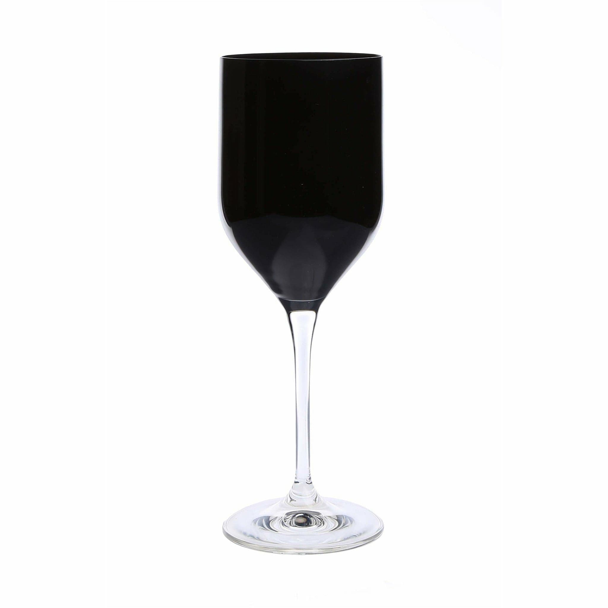 Footed Wine Glass in Black - HER Home Design Boutique